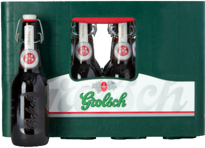Grolsch Tripel krat met 16 beugelflessen
